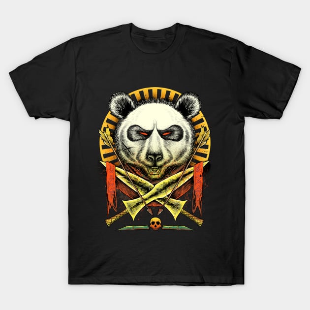 Panda Crest T-Shirt by RonnCabardo